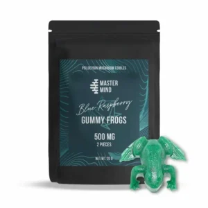 Mastermind Blue Raspberry Gummy Frogs